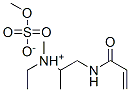 ethylmethyl[[[(1-oxoallyl)amino]methyl]ethyl]ammonium methyl sulphate Struktur