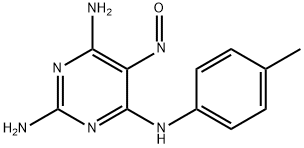 N4-(4-methylphenyl)-5-nitroso-pyrimidine-2,4,6-triamine Struktur