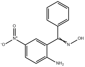 (E)-(2-Amino-5-nitrophenyl)(phenyl)methanone oxime Struktur