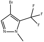 4-Bromo-1-methyl-5-(trifluoromethyl)-1H-pyrazole Struktur