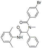 Benzeneacetamide, alpha-[(4-bromobenzoyl)methylamino]-N-(2,6-dimethylphenyl)- (9CI) Struktur