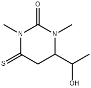 2(1H)-Pyrimidinone,  tetrahydro-4-(1-hydroxyethyl)-1,3-dimethyl-6-thioxo- Struktur