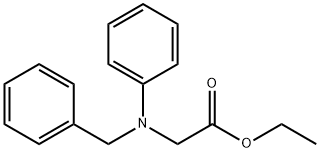 Glycine, N-phenyl-N-(phenylmethyl)-, ethylester Struktur