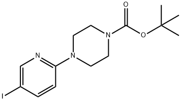 TERT-BUTYL 4-(5-IODOPYRID-2-YL)PIPERAZINE-1-CARBOXYLATE Struktur