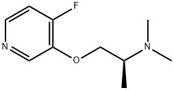 2-Propanamine,1-[(4-fluoro-3-pyridinyl)oxy]-N,N-dimethyl-,(2S)-(9CI) Struktur