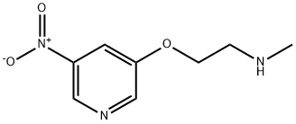 Ethanamine, N-methyl-2-[(5-nitro-3-pyridinyl)oxy]- (9CI) Struktur