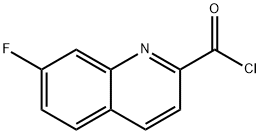 2-Quinolinecarbonyl chloride, 7-fluoro- (9CI) Struktur