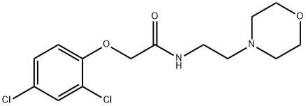 2-(2,4-Dichlorophenoxy)-N-(2-(4-morpholinyl)ethyl)acetamide Struktur