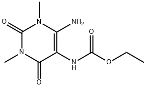 ETHYL (6-AMINO-1,2,3,4-TETRAHYDRO-1,3-DIMETHYL-2,4-DIOXO-5-PYRIMIDINYL)-CARBAMATE|(6-氨基-1,2,3,4-四氫-1,3-二甲基-2,4-二氧代-5-嘧啶基)氨基甲酸乙酯