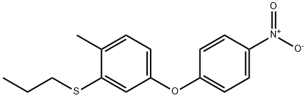 4-methyl-3-(n-propylthio)phenyl 4-nitrophenyl ether Struktur