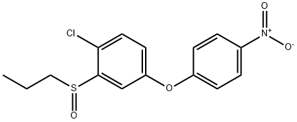 1-chloro-4-(4-nitrophenoxy)-2-propylsulfinyl-benzene Struktur