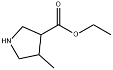 (3S,4S)-ETHYL 4-METHYLPYRROLIDINE-3-CARBOXYLATE Struktur