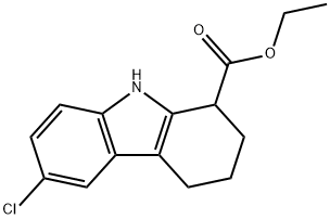 ETHYL 6-CHLORO-2,3,4,9-TETRAHYDRO-1H-CARBAZOLE-1-CARBOXYLATE Struktur