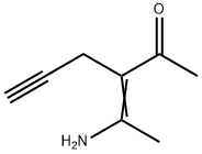 5-Hexyn-2-one, 3-(1-aminoethylidene)- (9CI) Struktur