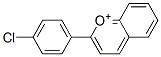 2-(4-Chlorophenyl)-1-benzopyrylium Struktur