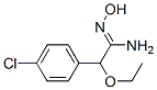 2-(4-Chlorophenyl)-2-ethoxyacetamide oxime Struktur