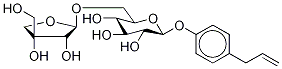 4-(2-Propenyl)phenyl 6-O-D-apio-β-D-furanosyl-β-D-glucopyranoside Struktur