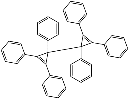 1,1',2,2',3,3'-Hexaphenyl-1,1'-bi(2-cyclopropene) Struktur