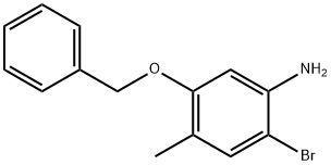 5-(BENZYLOXY)-2-BROMO-4-METHYLANILINE Struktur