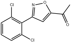 1-[3-(2,6-DICHLOROPHENYL)ISOXAZOL-5-YL]ETHAN-1-ONE Struktur