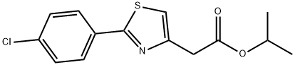 ISOPROPYL 2-[2-(4-CHLOROPHENYL)-1,3-THIAZOL-4-YL]ACETATE Struktur