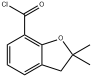 2,2-DIMETHYL-2,3-DIHYDRO-1-BENZOFURAN-7-CARBONYL CHLORIDE Struktur