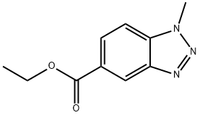 ETHYL 1-METHYL-1H-1,2,3-BENZOTRIAZOLE-5-CARBOXYLATE Struktur