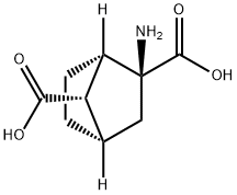 Bicyclo[2.2.1]heptane-2,7-dicarboxylic acid, 2-amino-, (1S,2S,4S,7S)- (9CI) Struktur