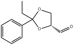 1,3-Dioxolane-4-carboxaldehyde,2-ethyl-2-phenyl-,(4R)-(9CI) Struktur