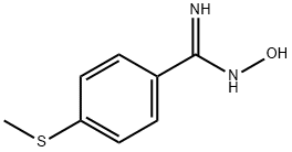 4-METHYLSULFANYLBENZAMIDE OXIME
 Struktur