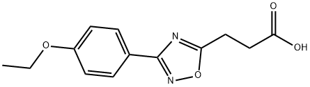 3-[3-(4-ETHOXYPHENYL)-1,2,4-OXADIAZOL-5-YL]PROPANOIC ACID Struktur