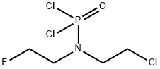 [2-Chloroethyl(2-fluoroethyl)amino]dichlorophosphine oxide Struktur