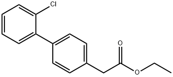 ETHYL (2''-CHLORO-BIPHENYL-4-YL)-ACETATE Struktur