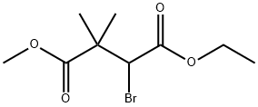 Butanedioic acid, 3-bromo-2,2-dimethyl-, 4-ethyl 1-methyl ester (9CI) Struktur