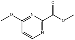 2-Pyrimidinecarboxylicacid,4-methoxy-,methylester(9CI) Struktur