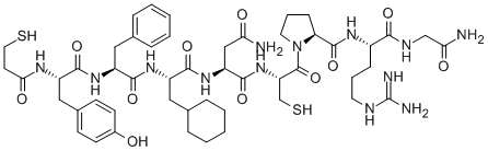 (DEAMINO-CYS1,BETA-CYCLOHEXYL-ALA4,ARG8)-VASOPRESSIN Struktur