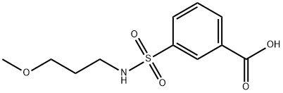 3-[(3-Methoxypropyl)sulfaMoyl]benzoic acid Struktur