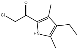 Ethanone, 2-chloro-1-(4-ethyl-3,5-dimethyl-1H-pyrrol-2-yl)- (9CI) Struktur