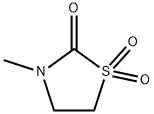 2-Thiazolidinone,3-methyl-,1,1-dioxide(9CI) Struktur