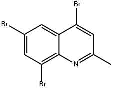 2-METHYL-4,6,8-TRIBROMOQUINOLINE Struktur