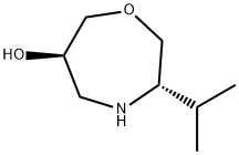 1,4-Oxazepin-6-ol, hexahydro-3-(1-methylethyl)-, (3S,6R)- (9CI) Struktur