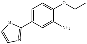 Benzenamine, 2-ethoxy-5-(2-thiazolyl)- (9CI) Struktur