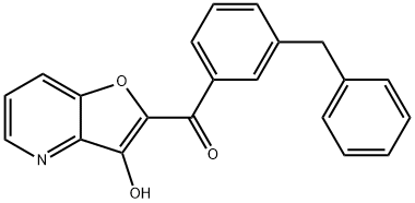 Methanone,  (3-hydroxyfuro[3,2-b]pyridin-2-yl)[3-(phenylmethyl)phenyl]- Struktur