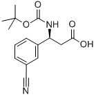 (S)-BOC-3-CYAN-BETA-PHE-OH Struktur