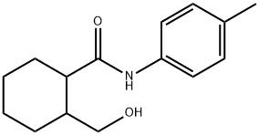 Cyclohexanecarboxamide, 2-(hydroxymethyl)-N-(4-methylphenyl)- (9CI) Struktur