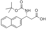 (R)-BOC-3-(2-NAPHTHYL)-BETA-ALA-OH Struktur