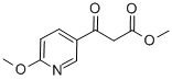 6-METHOXY-BETA-OXO-3-PYRIDINEPROPANOIC ACID METHYL ESTER Struktur