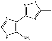 1H-Imidazol-4-amine,  5-(5-methyl-1,2,4-oxadiazol-3-yl)-  (9CI) Struktur