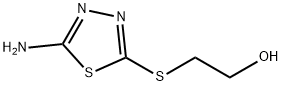 2-(5-Amino-[1,3,4]thiadiazol-2-ylsulfanyl)-ethanol Struktur