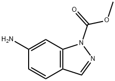 1H-Indazole-1-carboxylicacid,6-amino-,methylester(9CI) Struktur